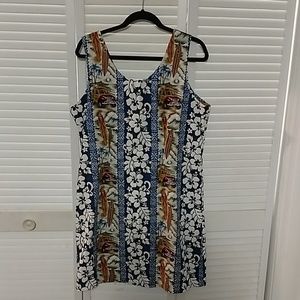 Hawaiian dress, 3XL fits like 14-16.